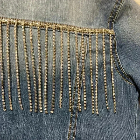 💙 Rhinestone Jean jacket - Picture 9 of 10